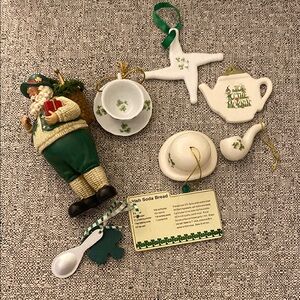 Irish Themed Christmas Ornaments Set